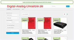 Desktop Screenshot of digital-analog-umsetzer.de